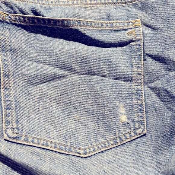 Madewell NWT Distressed Low-Slung Straight Jeans Size 33 in Olvera Wash - Picture 10 of 11